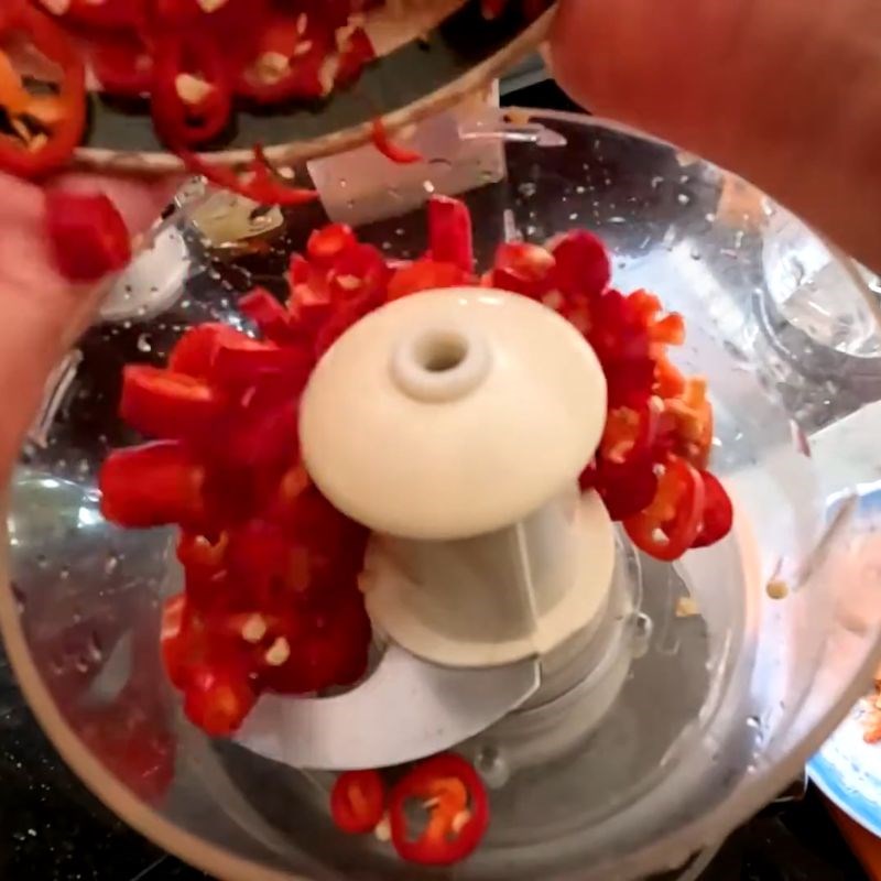 Bước 2 Chuẩn bị hành tỏi và sả ớt Sa tế tôm