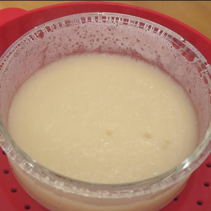 Bước 4 Hấp bột vỏ bánh dẻo mịn Kem mochi