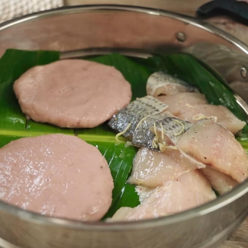 Bước 5 Hấp cá và chả cá Bún cá dầm