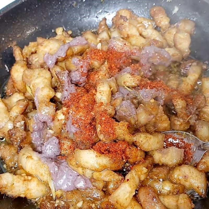 Bước 4 Hoàn thành món ăn Thịt ba chỉ rang mắm tép
