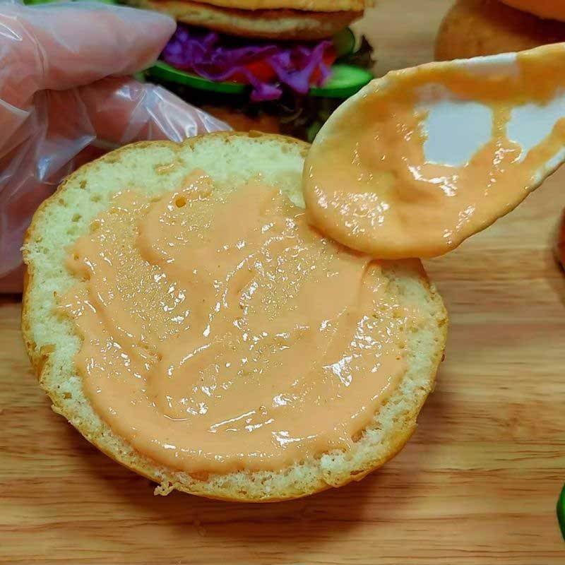 Bước 4 Hoàn thành món hamburger chay hấp dẫn Hamburger chay