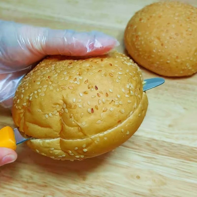 Bước 4 Hoàn thành món hamburger chay hấp dẫn Hamburger chay