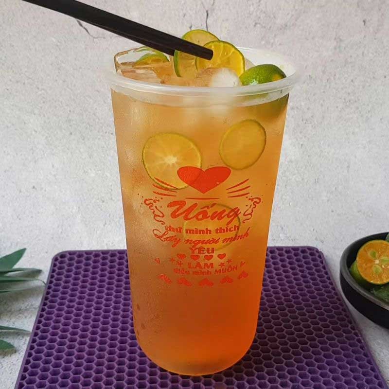 Bước 6 Hoàn thiện và trang trí Hồng trà tắc