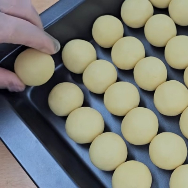 Bước 1 Làm nhân đậu xanh bánh rán vừng