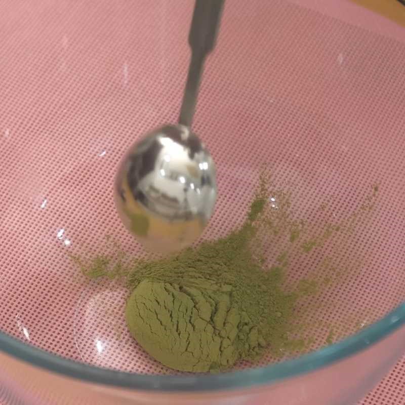 Bước 1 Làm nhân kem mochi trà xanh Kem mochi