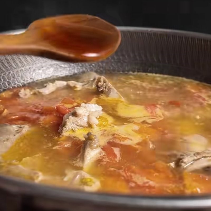Bước 4 Nấu nước dùng bún chả chan Bún chả chan