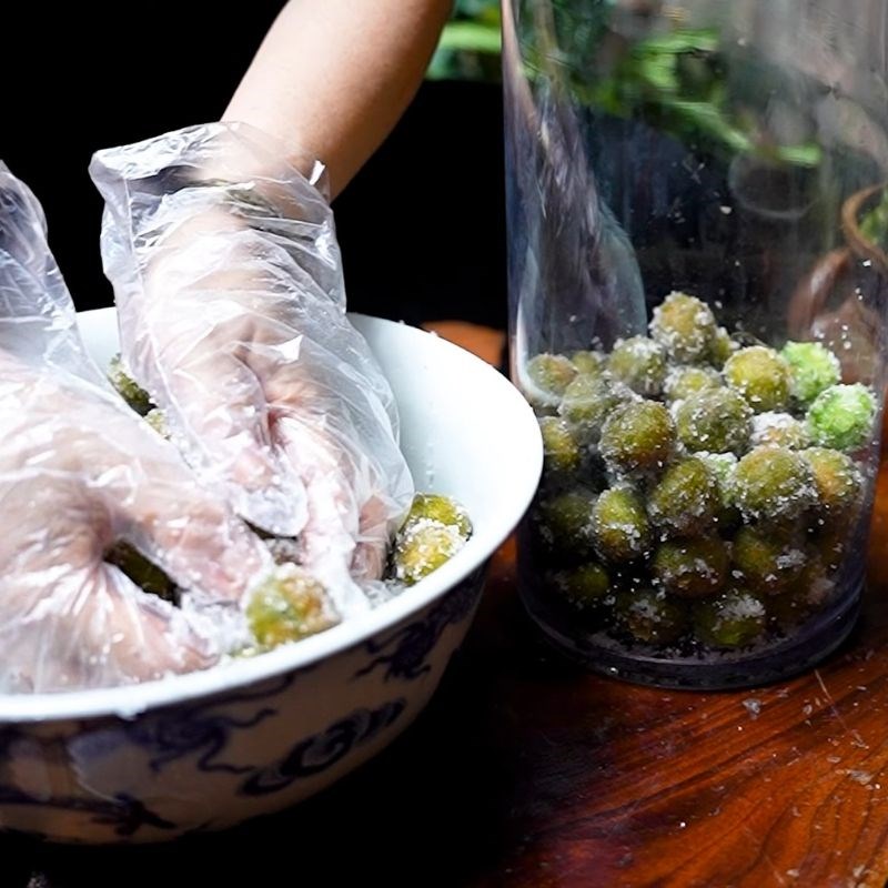 Bước 3 Ngâm sấu bao tử chua ngọt Ô mai sấu bao tử