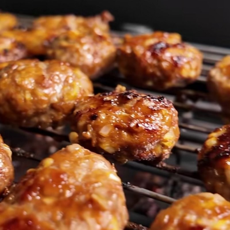 Bước 3 Nướng chả Bún chả chan