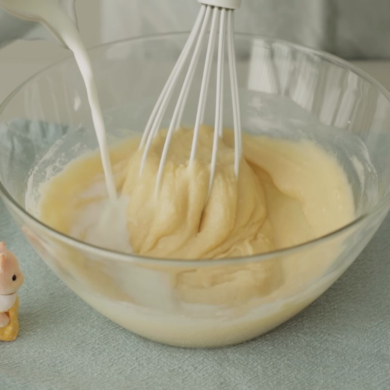 Bước 2 Pha bột bánh Bánh Butter Tteok