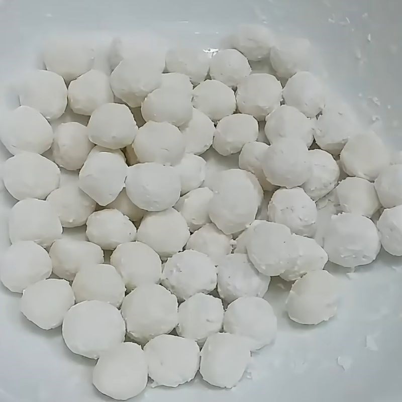 Bước 1 Sơ chế đậu nành và làm trân châu trắng chè tàu hủ