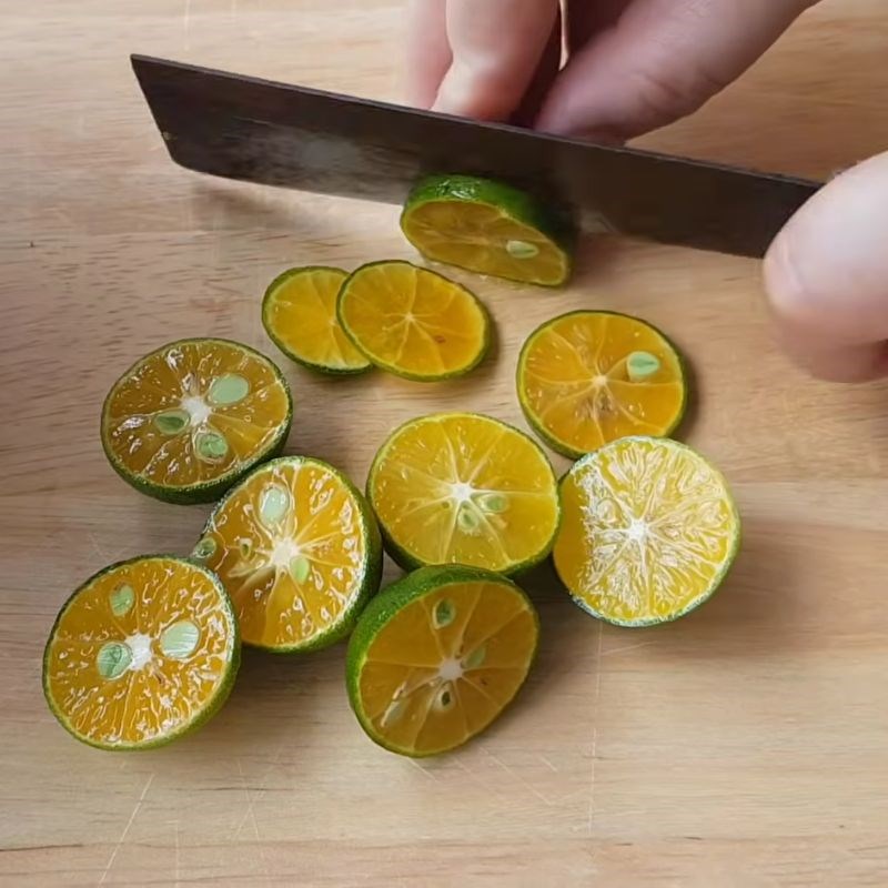 Bước 4 Sơ chế quả quất Hồng trà tắc