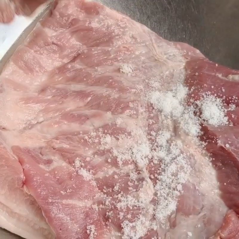 Bước 1 Sơ chế thịt ba chỉ (ba rọi) Thịt một nắng