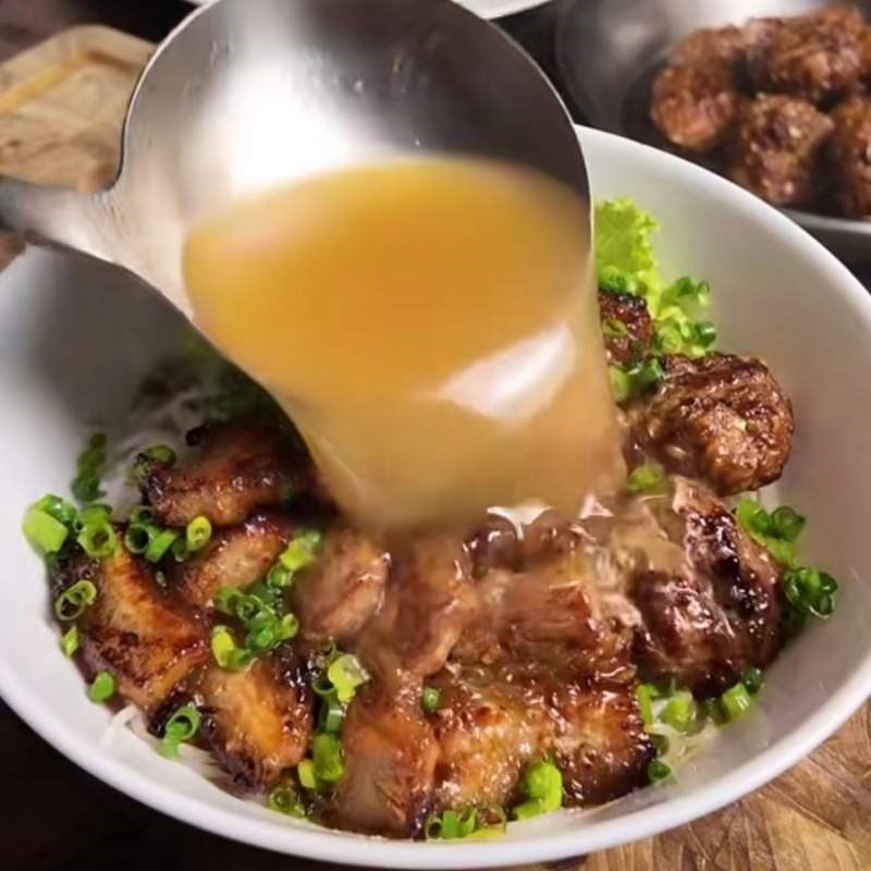 Bước 5 Thành phẩm Bún chả chan