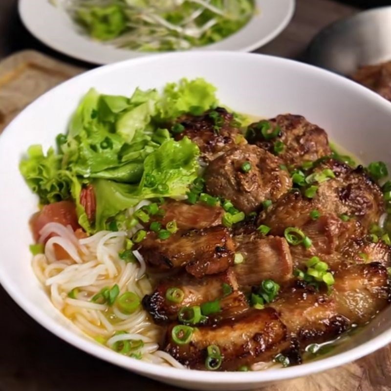 Bước 5 Thành phẩm Bún chả chan