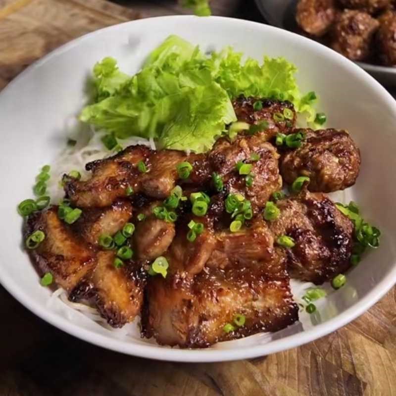 Bước 5 Thành phẩm Bún chả chan