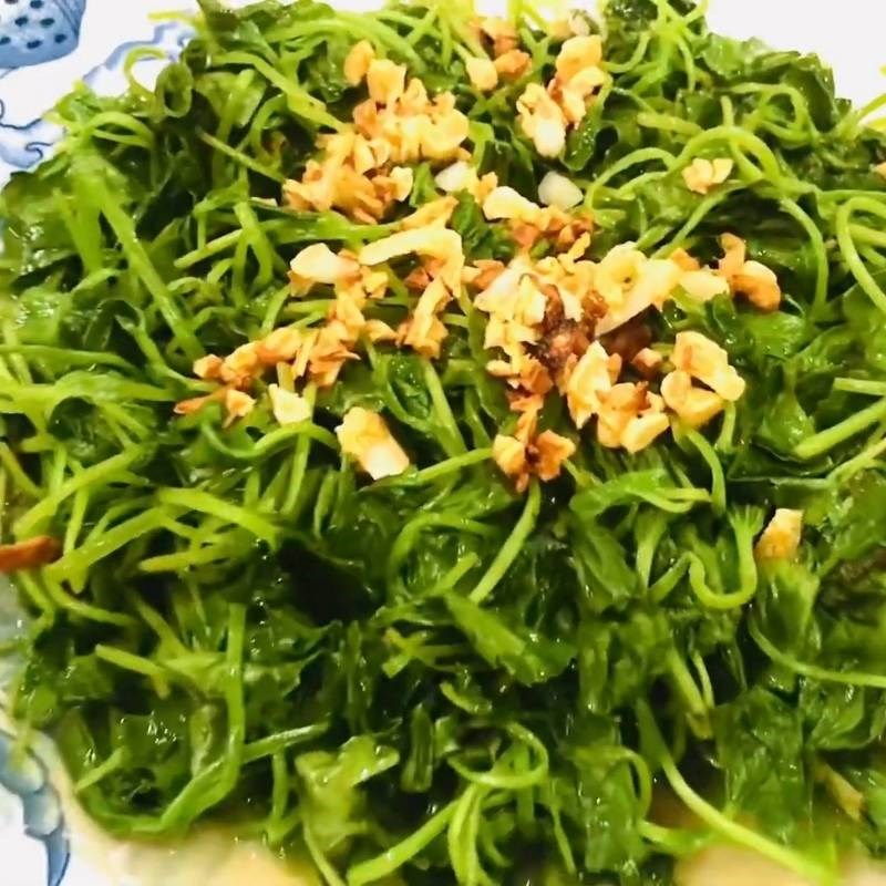 Bước 3 Thành phẩm Rau má xào tỏi
