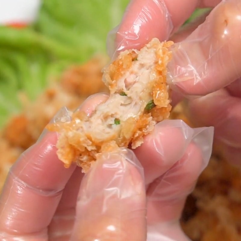 Bước 6 Thành phẩm Chả cá chiên cốm