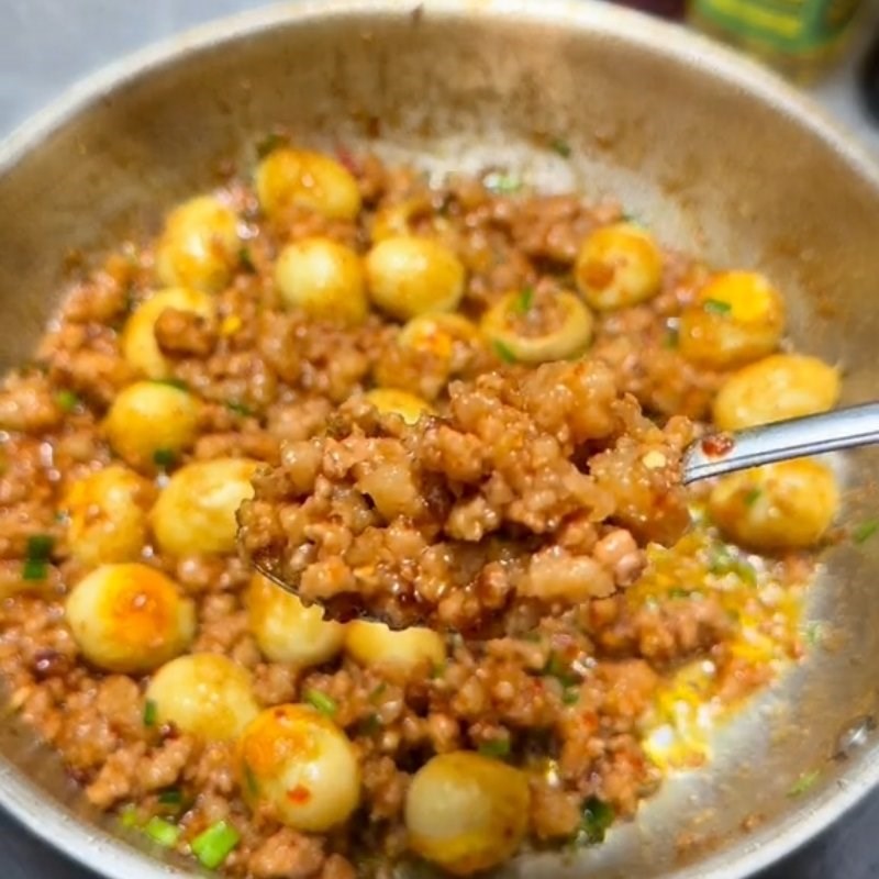 Bước 6 Thành phẩm Thịt băm kho trứng cút