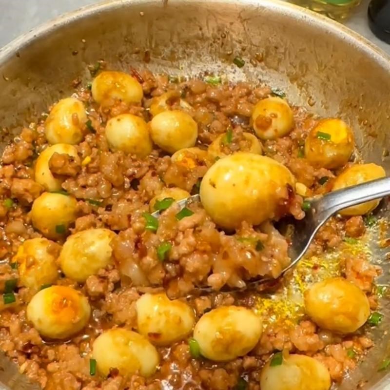 Bước 6 Thành phẩm Thịt băm kho trứng cút