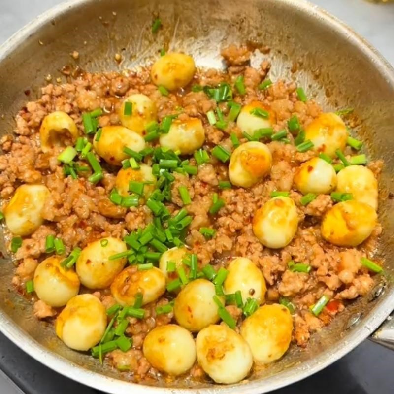 Bước 6 Thành phẩm Thịt băm kho trứng cút