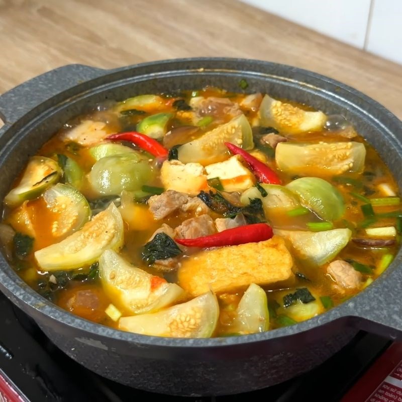 Bước 4 Thành phẩm Canh cà xanh