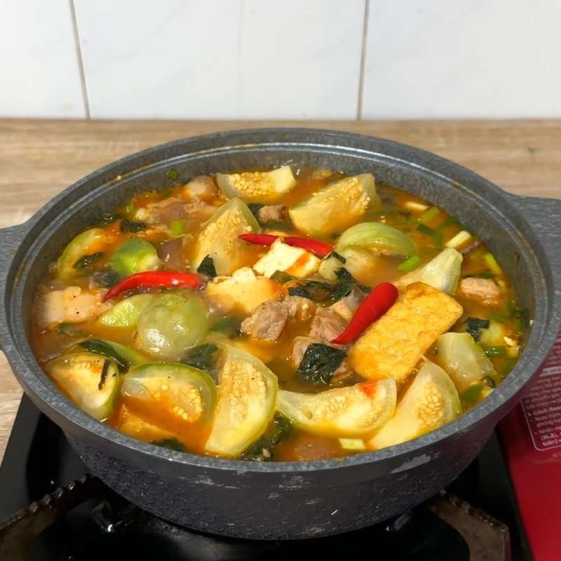 Bước 4 Thành phẩm Canh cà xanh
