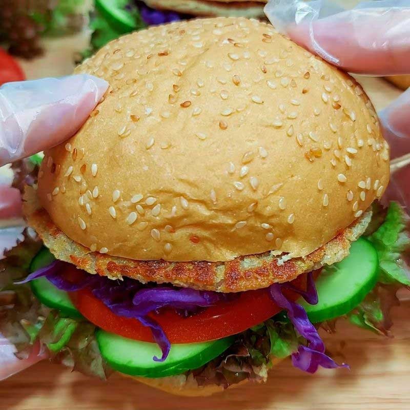 Bước 5 Thành phẩm Hamburger chay