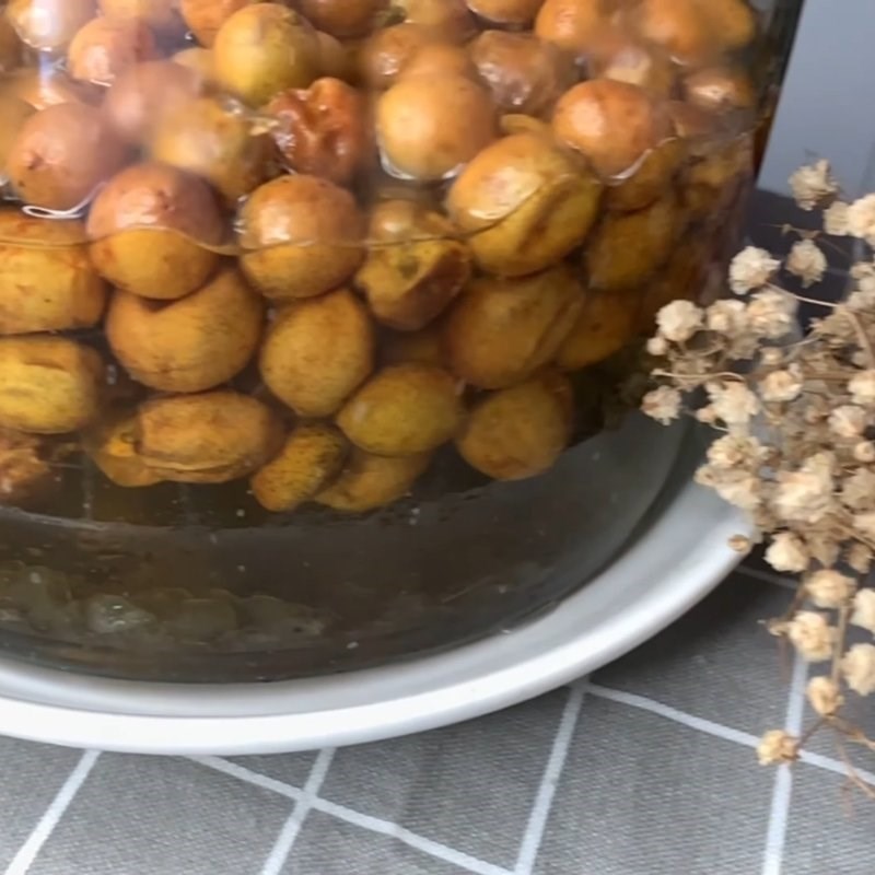 Bước 4 Thành phẩm Quất hồng bì ngâm mật ong