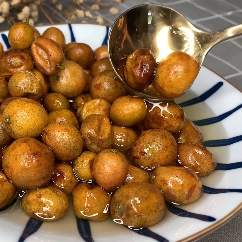 Bước 4 Thành phẩm Quất hồng bì ngâm mật ong
