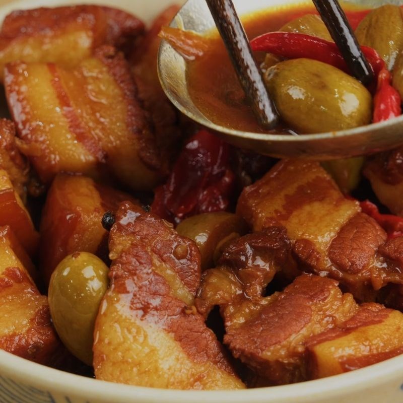 Bước 4 Thành phẩm Thịt kho trám xanh
