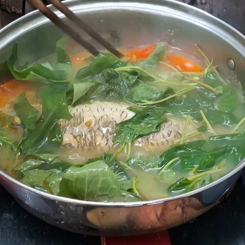 Bước 4 Thành phẩm Canh rau diếp cá