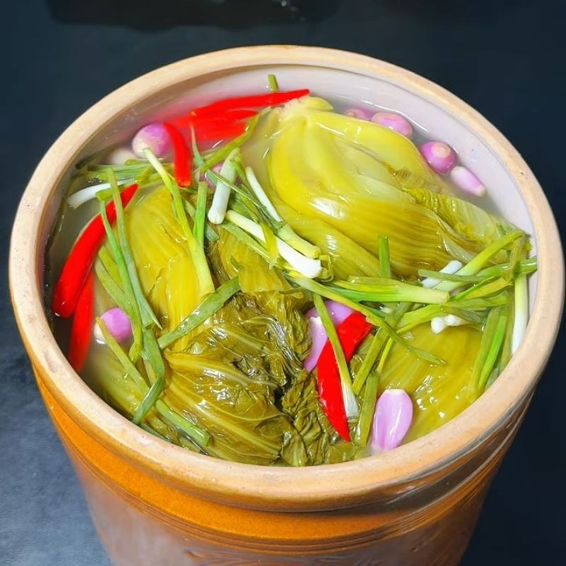 Bước 5 Thành phẩm Cách muối dưa cải truyền thống