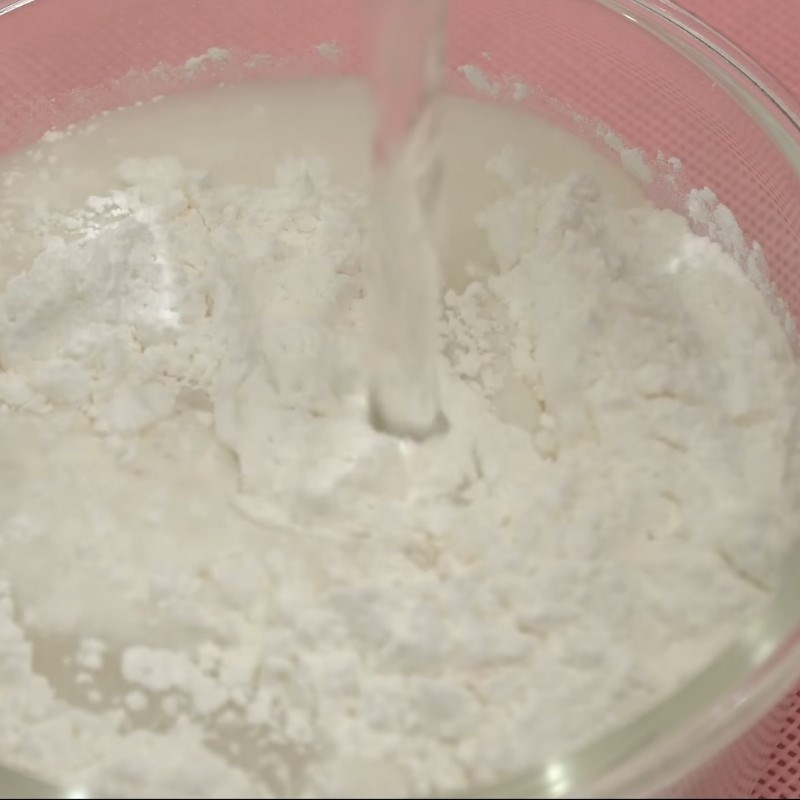 Bước 3 Trộn bột vỏ bánh mochi Kem mochi