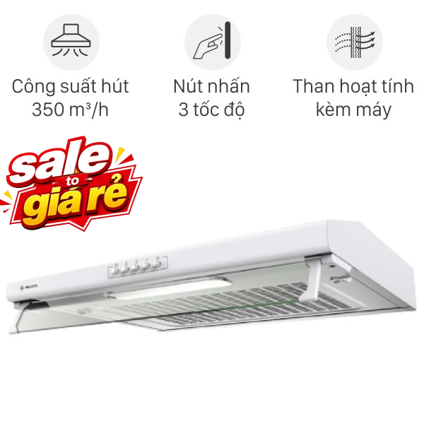 Máy hút mùi áp tường Malloca H107W