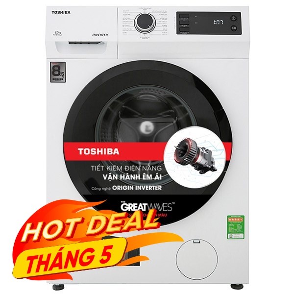 Máy giặt Toshiba Inverter 8.5 Kg TW-BH95S2V WK
