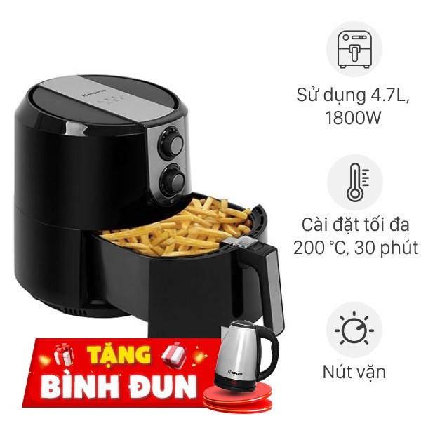 Nồi chiên không dầu Kangaroo 5.2 lít KG55AF1
