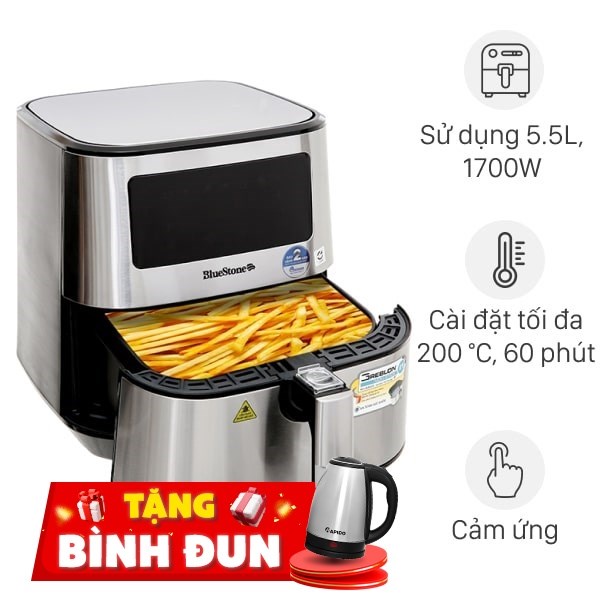 Nồi chiên không dầu BlueStone 5.5 lít AFB-5878