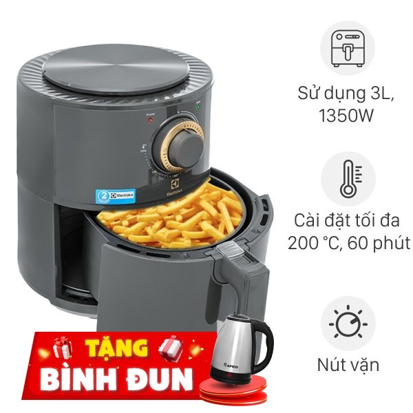 Nồi chiên không dầu Electrolux 3 lít E6AF1-220K