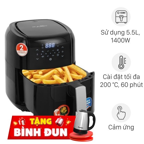 Nồi chiên không dầu Magic Eco 5.5 lít AC-102