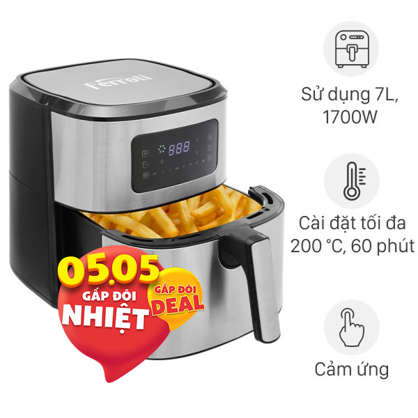 Nồi chiên không dầu Ferroli 7 lít FAF-7.0D