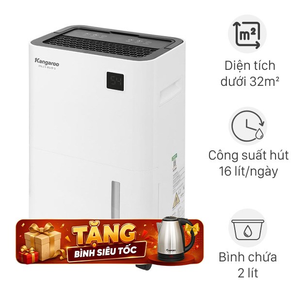 Máy hút ẩm Kangaroo KGDH16 225W