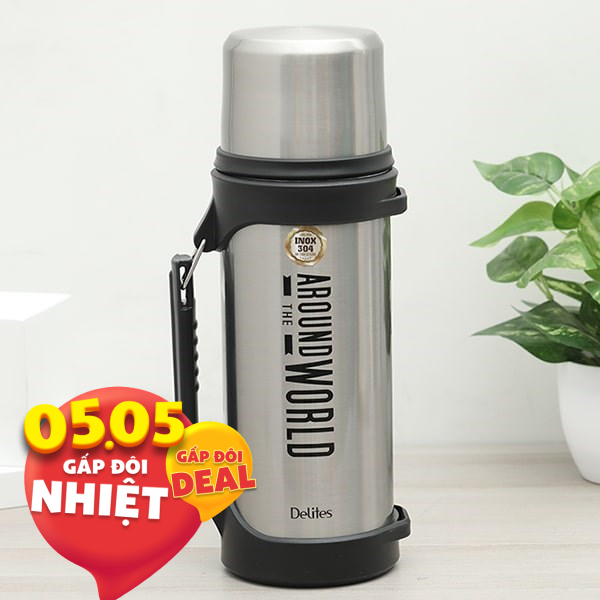Bình giữ nhiệt nóng lạnh Inox 1500 ml Delites H21