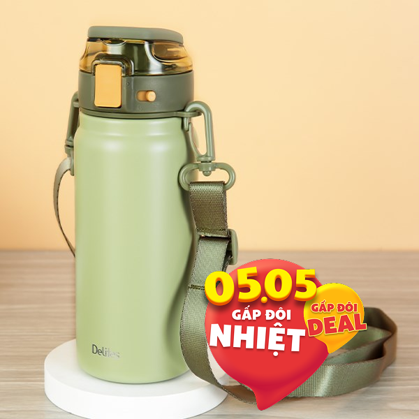 Bình giữ nhiệt nóng lạnh Inox 600 ml Delites XB-21133