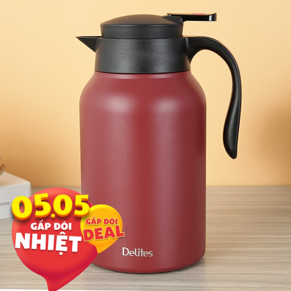 Bình giữ nhiệt nóng lạnh Inox 2000 ml Delites XB-20156