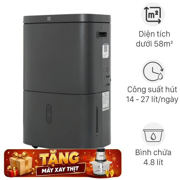 Máy hút ẩm Electrolux EDH14TRBD2 305W