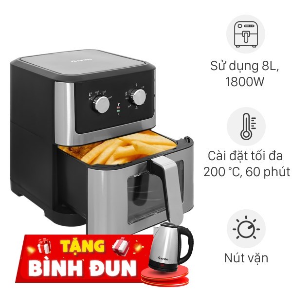 Nồi chiên không dầu Rapido RAF-8.0M 8 lít