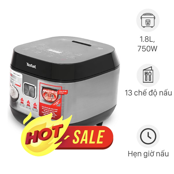 Nồi cơm điện tử Tefal 1.8 lít RK776B68