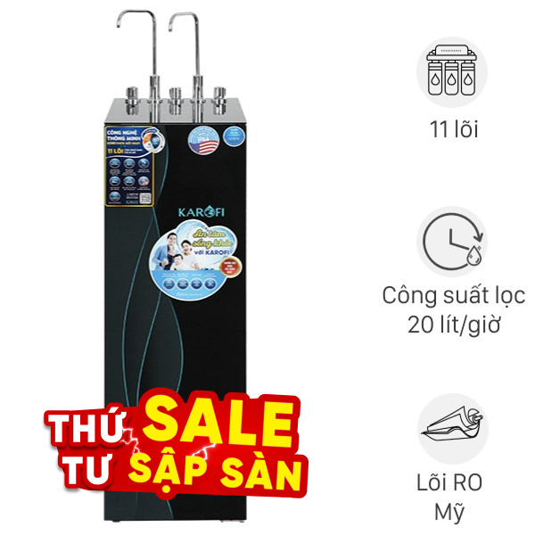Máy lọc nước RO nóng nguội lạnh Hydrogen Karofi KAD-X68