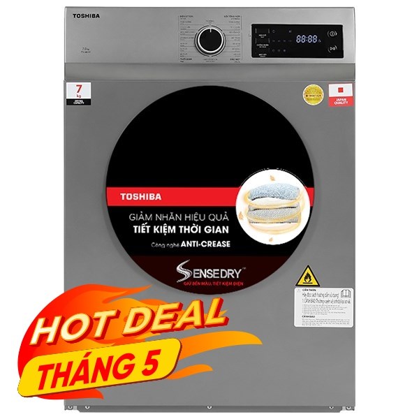 Máy sấy thông hơi Toshiba 7 Kg TD-H80SEV(SK)