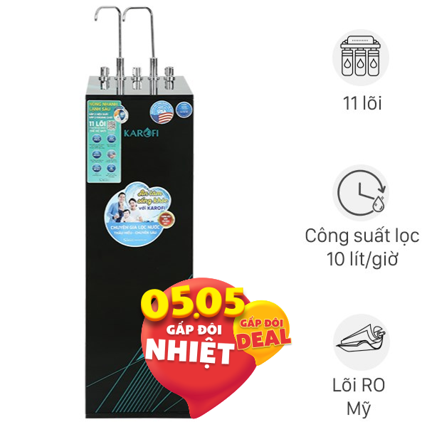 Máy lọc nước RO nóng nguội lạnh Karofi KAD-X58